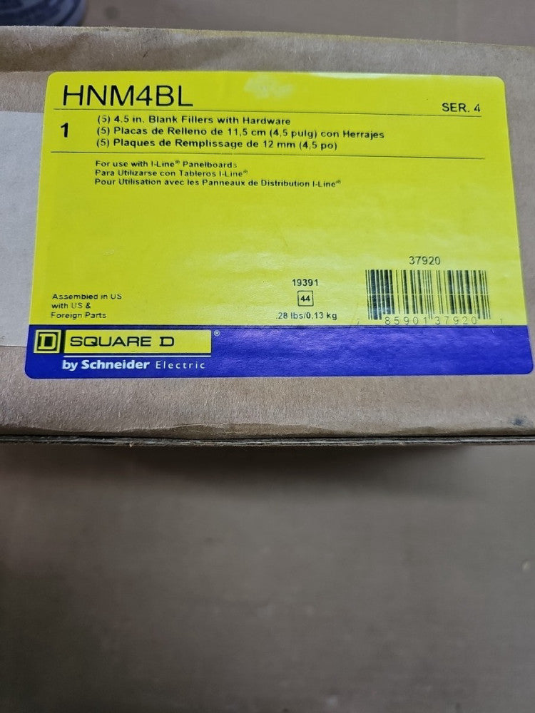 SQUARE D ELECTRIC HNM4BL / HNM4BL (BRAND NEW) BREAKER BLANK
