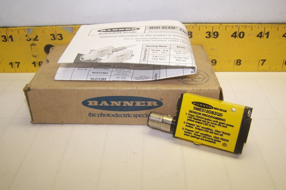 NEW BANNER PHOTOELECTRIC SENSOR  SME312DBZQD