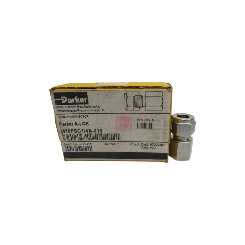 PARKER M10FSC1/4N-316 1/4" (PKG OF 5) NSMP