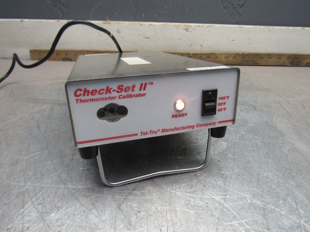 TEL-TRU CHECK-SET II THERMOMETER CALIBRATOR 40*F 160*F USED TAKEOUT !!MAKE OFFER