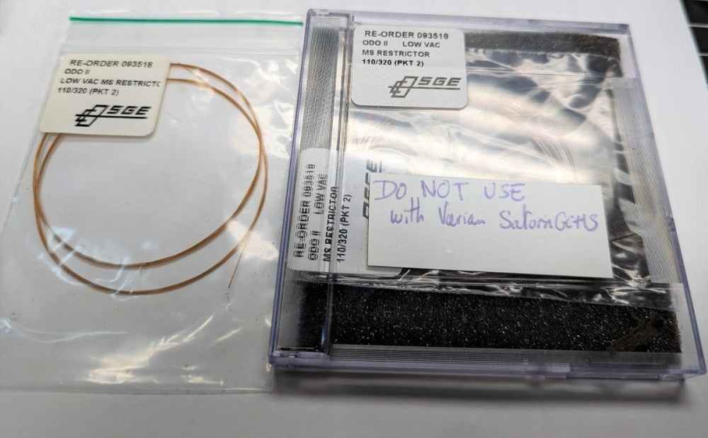 (3) 093518 SGE (110µm ID) 110/320 ODO II LOW VAC TRANSFER LINE TUBING [RS11]