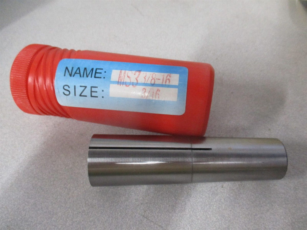 MS3 3/8-16 Morse Taper Shank Round Collet 