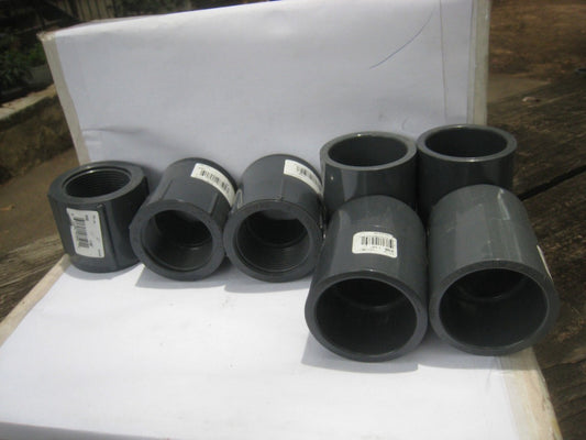 7 Charlotte Pipe 1-1/2 In. Sch. 80 female  PVC Coupling  MIX 4-SLIP 2slip/thr 1