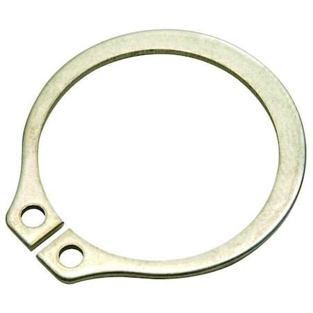 Zoro Select Sh-37Ss External Retaining Ring, Stainless Steel, Plain Finish, 10