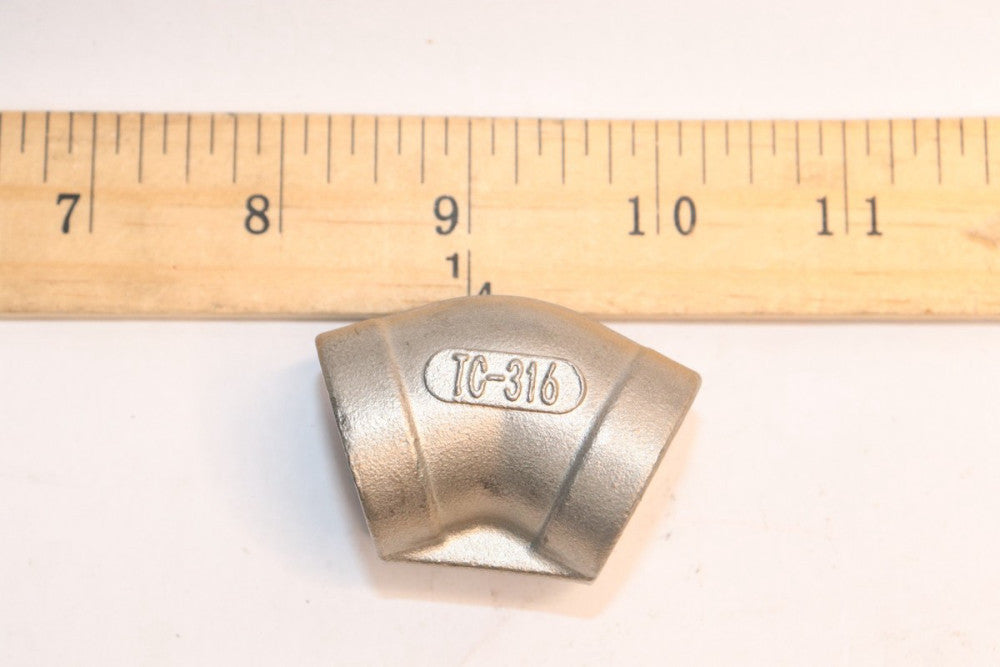 45-Deg Weld On Elbow Stainless Steel Class 150 1/2"