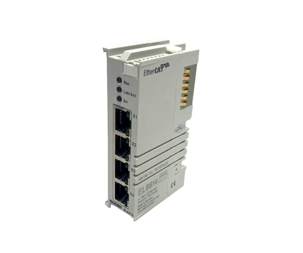 Beckhoff EL6614 EtherCAT Terminal, 4-Port Communication Interface
