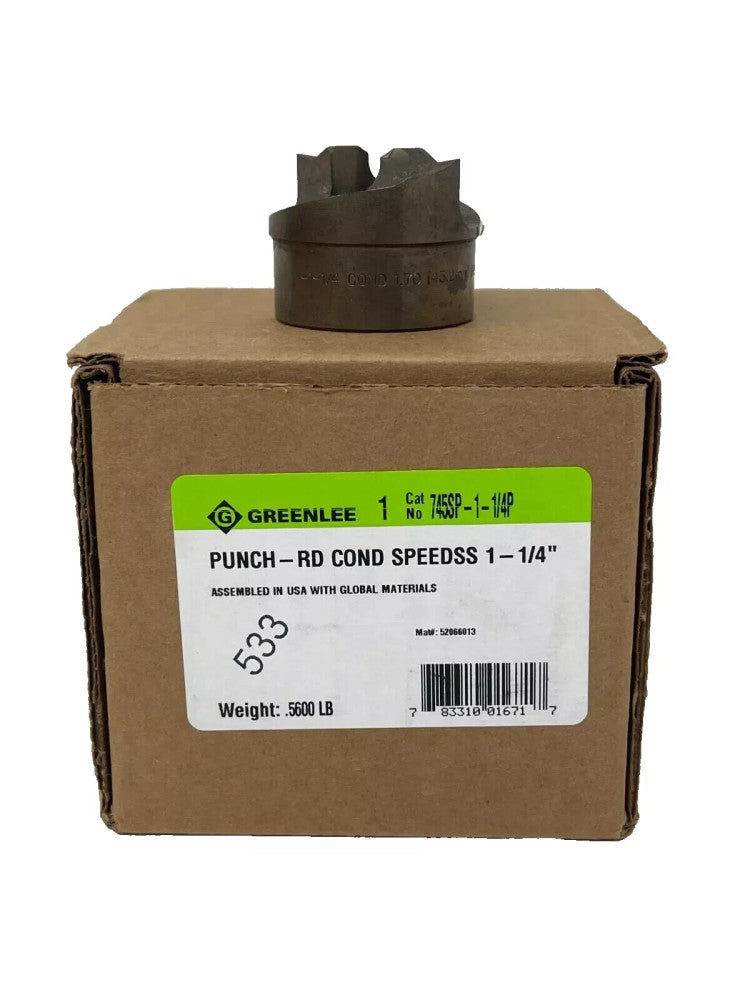 NEW Greenlee 745SP-1-1/4P Speed Punch RD COND SPEEDSS New in Box 1 -1/4" (F2-5A)