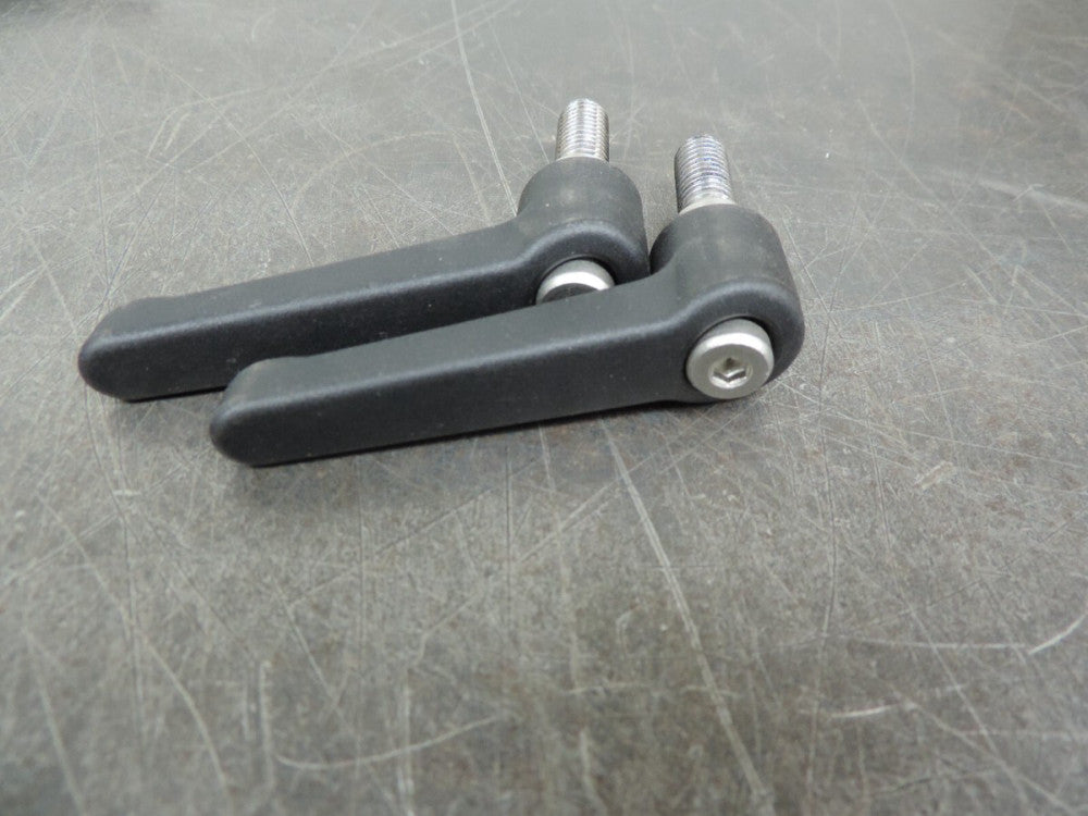 Lot of (2) Kipp New Adjustable Handles Stainless Steel External Thread 3/8" x 1"