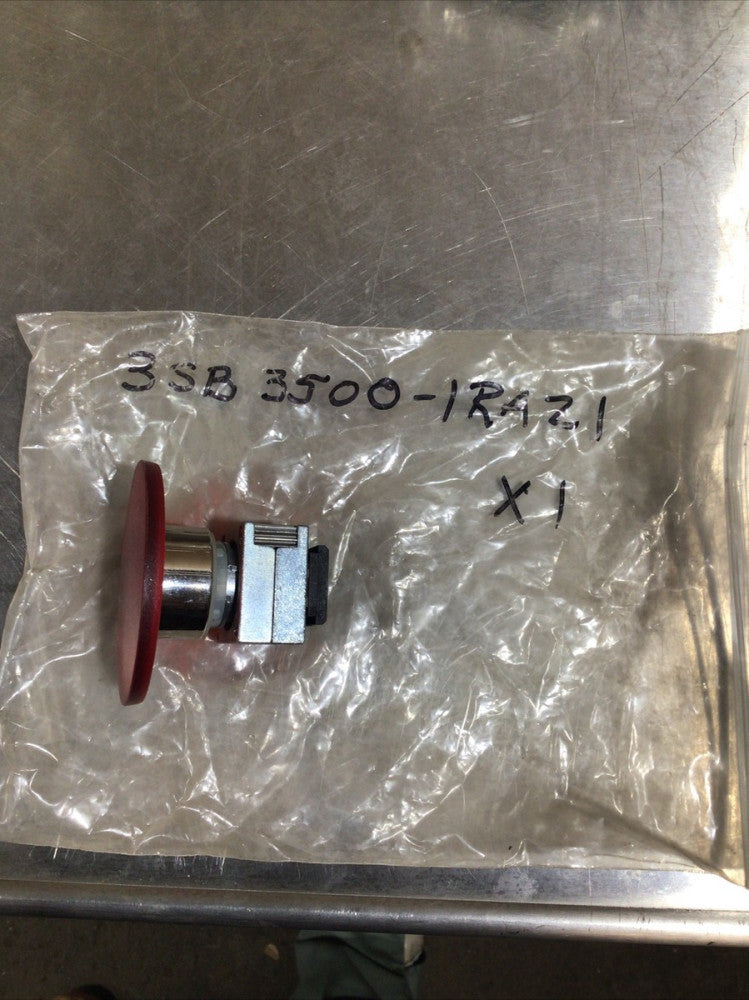 SIEMENS 3SB 3500-1RA21 AC Metal Round Lens With Concentric Rings Lamp holder