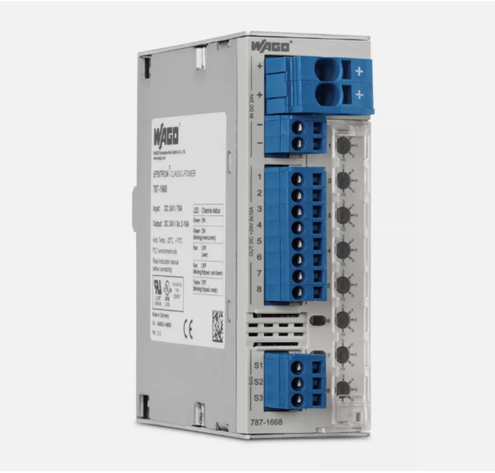 One Brand New WAGO 787-1668 Electronic Circuit Breaker