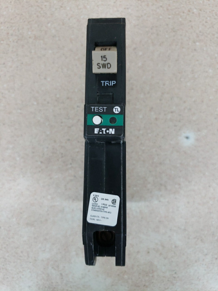 New Old Stock! Eaton CHFP115AF Single Pole 15 Amp Arc Fault Circuit Breaker