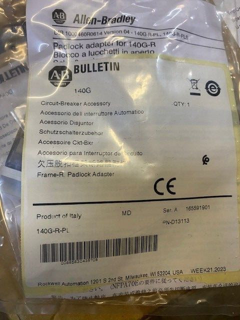 Allen-Bradley 140G-R-PL Circuit Breaker Accessory (NEW)
