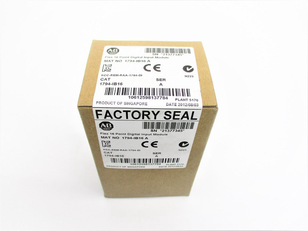 ALLEN BRADLEY 1794-IB16 SER. A DATE: 2012 NSFS