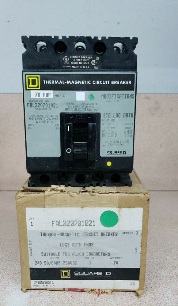  New old stock Square D FAL320701021 (240 Volt/ 70 Amp)  