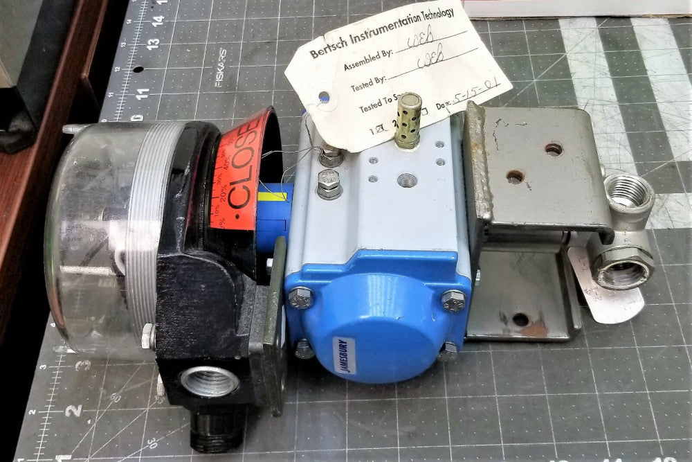 Apollo ½” SS 3-Way Valve, Jamesbury Rack & Pinion, Stonel Quartz Actuator [A6S2]