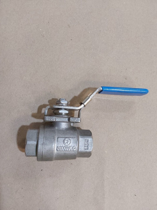 1/2" 1000 WOG CF8M BALL VALVE CF WITH LOCKING HANDLE