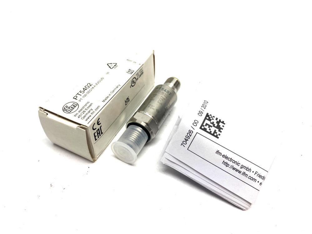 Ifm PT5402 Pressure Transmitter 1/4" 1450psi PT-100-SEG14-A-ZVG/US/