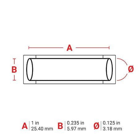 Brady M6-125-1-342-Bl Sleeve, Polyolefin, Blue, 1