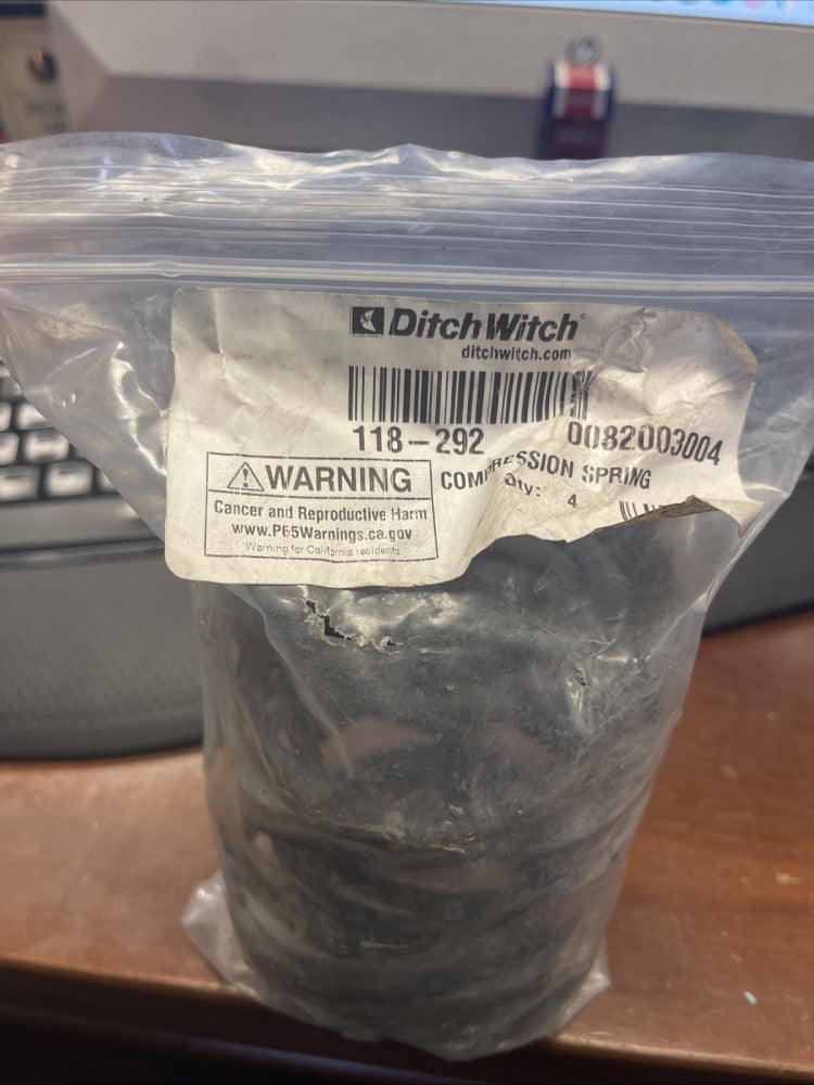 (4) BRAND NEW GENUINE DITCH WITCH COMPRESSION SPRING 118-292 *FREE SHIPPING*