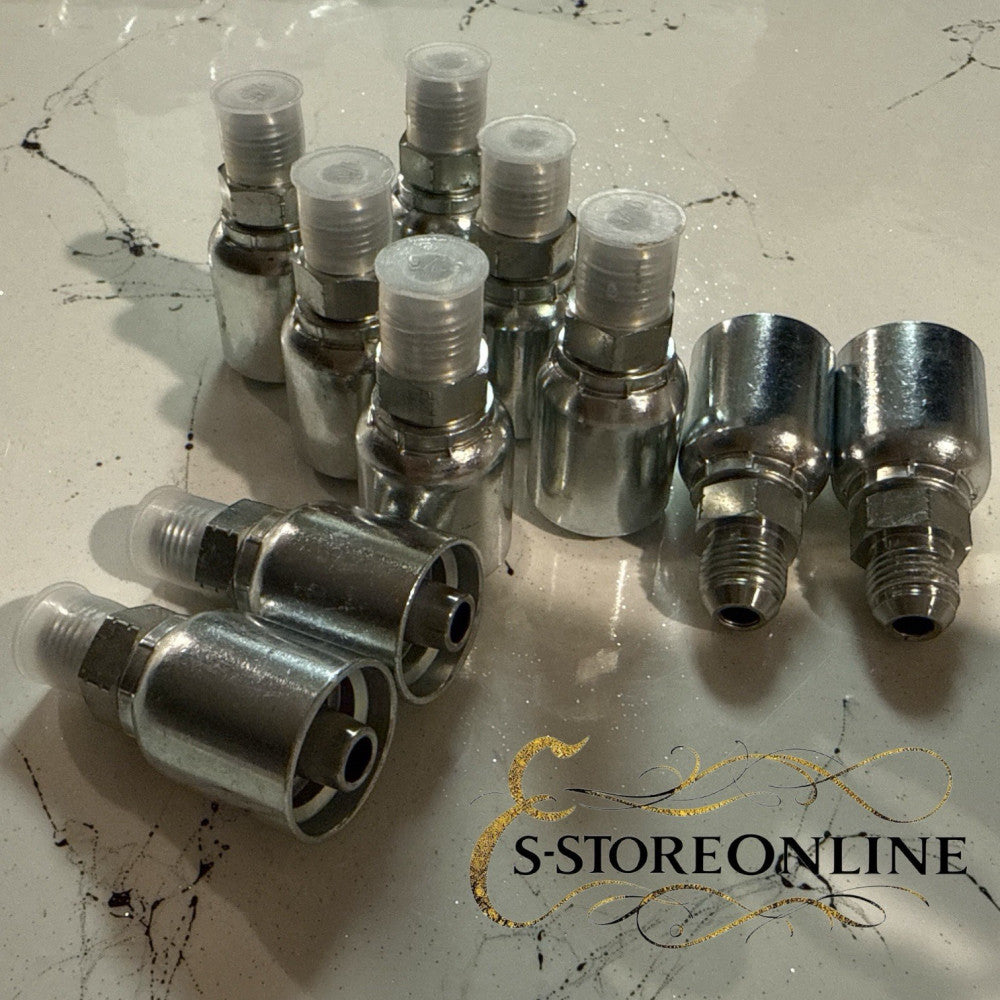 (10 PK) 16711-06-06RW 3/8” Hydraulic Hose x 3/8" Male JIC