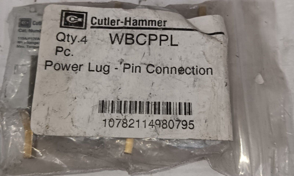 PACK OF 4) NEW CUTLER HAMMER WBCPPL POWER LUG PIN CONNECTION