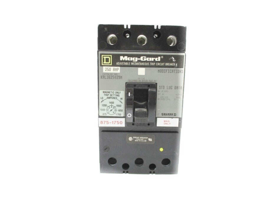 SQUARE D KAL3625029M 250A 600V NSNP