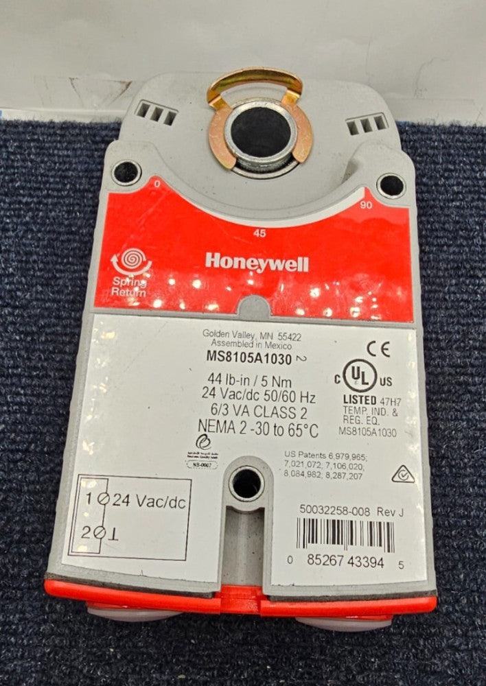 Honeywell MS8105A1030: Spring Return Actuator Damper Motor, 44# On/ 24VAC