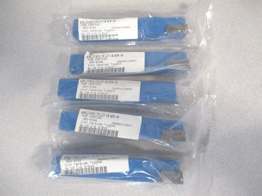 (383-0166) 5/8 x 5/8″ x 4" OAL Square Shoulder Turning Tool Bit - Lot of 5