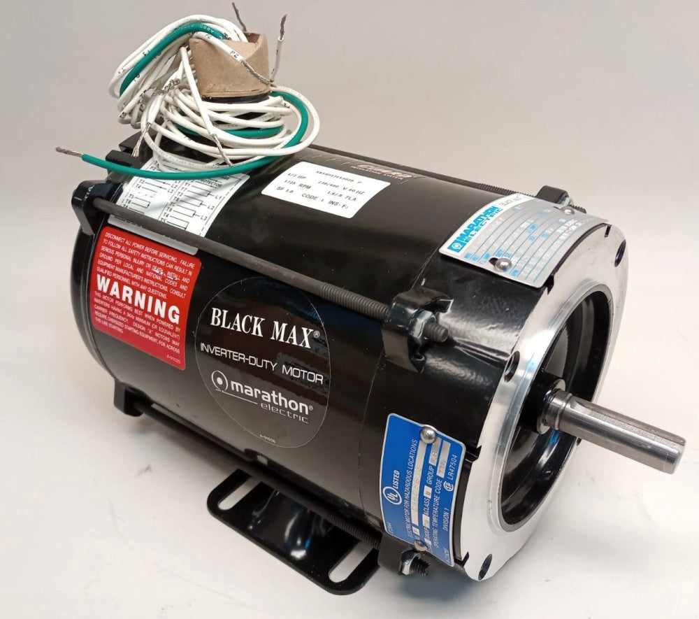 Marathon LH 56H17E5303B-P Black Max Inverter Duty Motor 1/2 HP 3PH Y602
