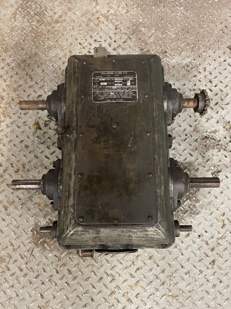 Wallwork Gears 2A Parallel Shaft Gear Drive / Speed Reducer 4:1 1500/375RPM 3HP