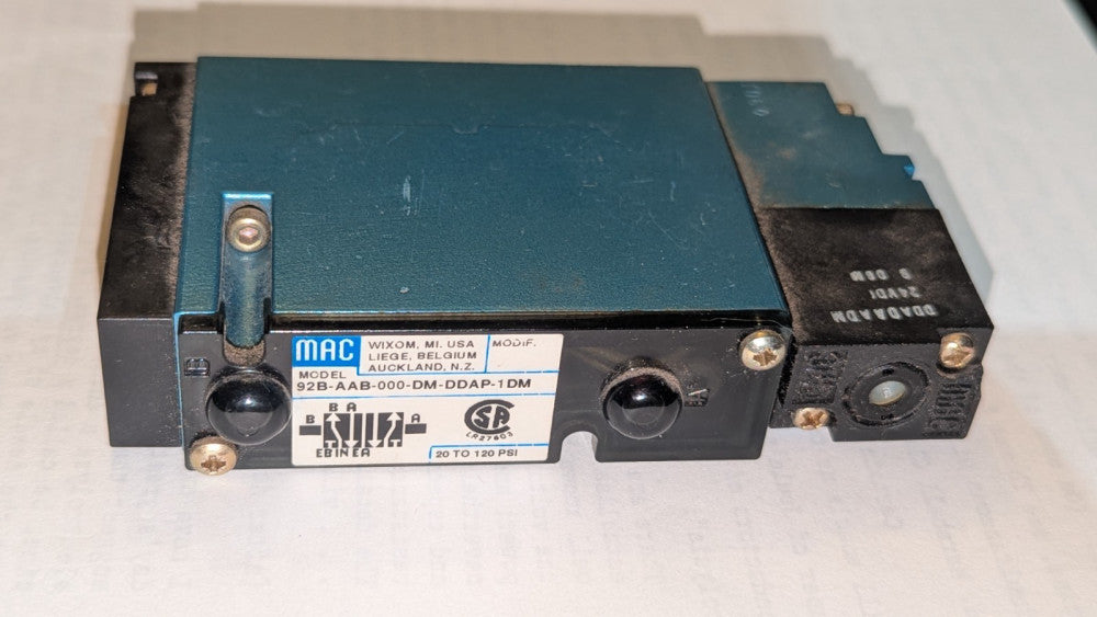 MAC Solenoid Valve 92B-AAB-000-DM-DDAP-1 DM