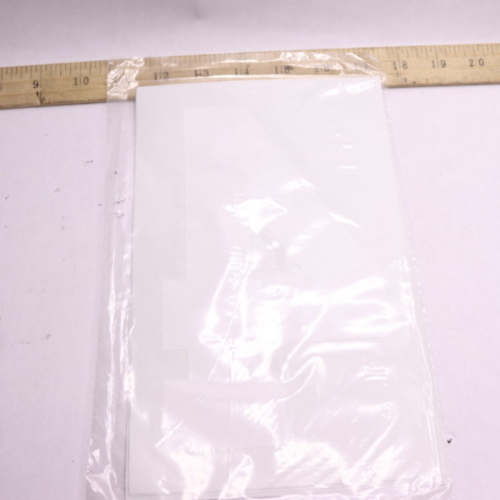 (5-Pk) Transfer Express Champ Number 4 White 8" NE05CP1WH8D4