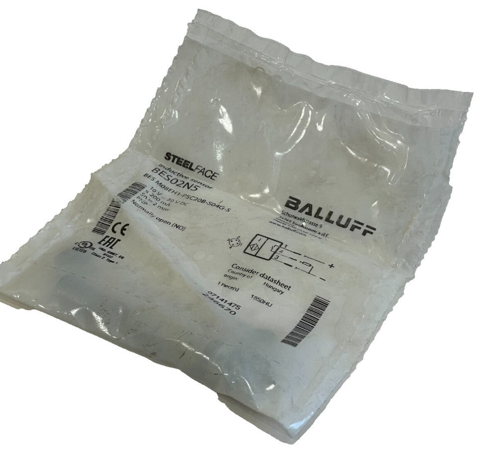 NEW BALLUFF BES02N5 INDUCTIVE SENSOR BES M08EH1-PSC20B-S04G-S