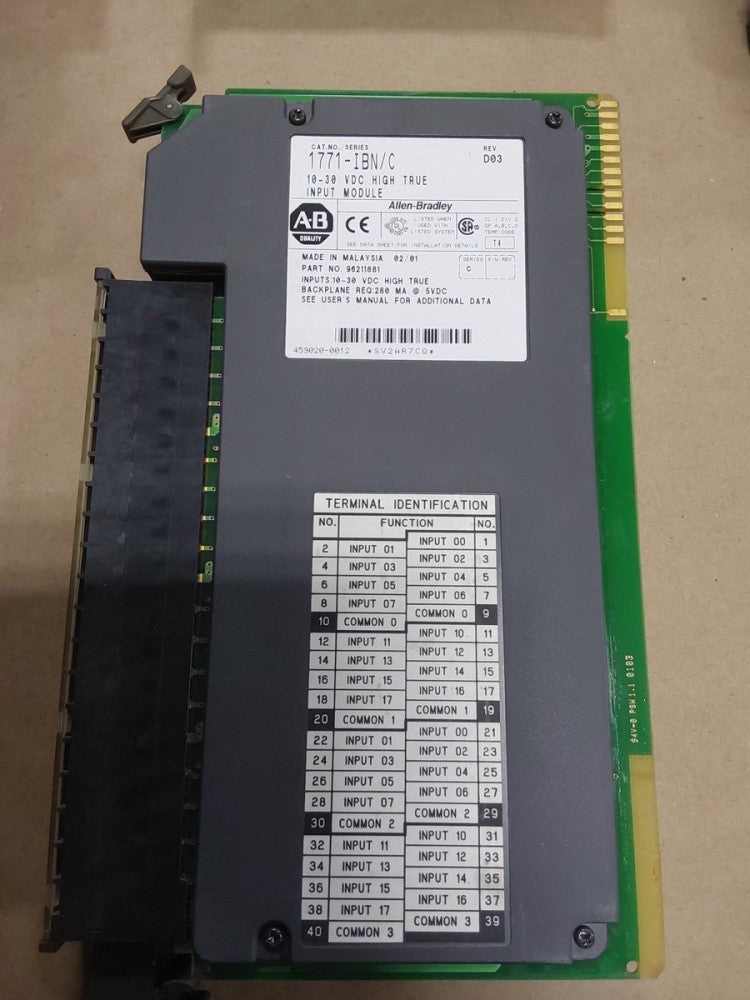 Allen Bradley 1771-IBN Input Module / Ser C Rev. D03