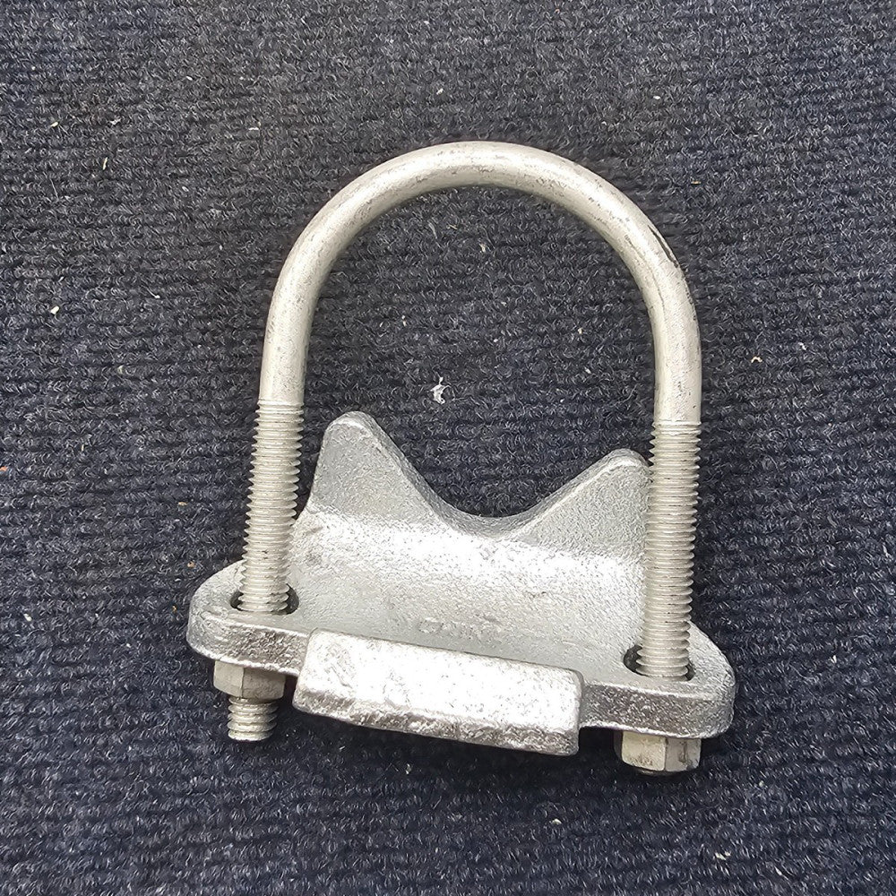 (QTY 5) 2 Inches SCI Right Angle Conduit Clamp 2" Gray Steel Cast Iron