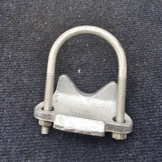 (QTY 5) 2 Inches SCI Right Angle Conduit Clamp 2" Gray Steel Cast Iron