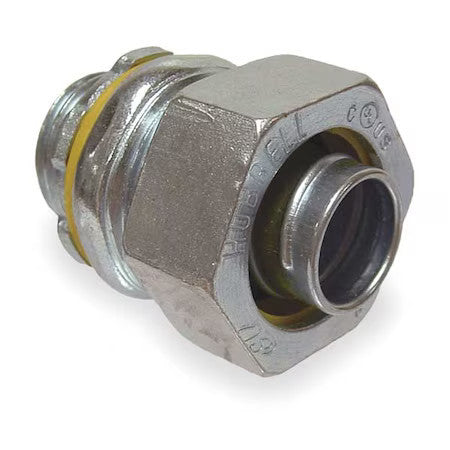Raco 3410 Conduit Fitting Connector, 2-1/2 In, Liquid-Tight, Steel, Electro