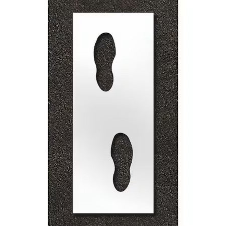 Rae Stl-108-12414 Pavement Stencil,Foot Steps, Stl-108-12414