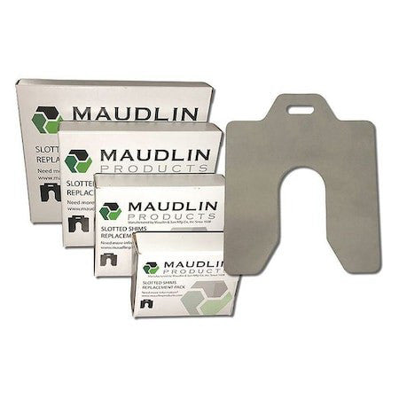 Maudlin Products Msa015-20 Slotted Shim A-2 X 2" X 0.015", Pk20