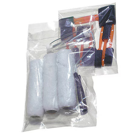 Zoro Select 5Dhx8 Open Poly Bags, 30" X 22", 4 Mil, Clear, None, 200 Pk