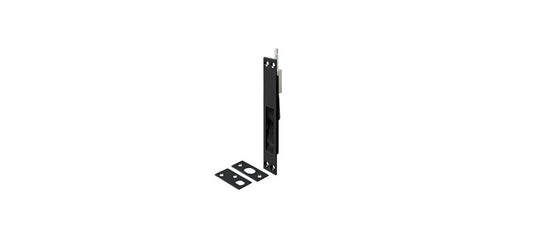 12", 18", 24" and 39" Extension Flush Bolt, Solid Brass in Paint Black