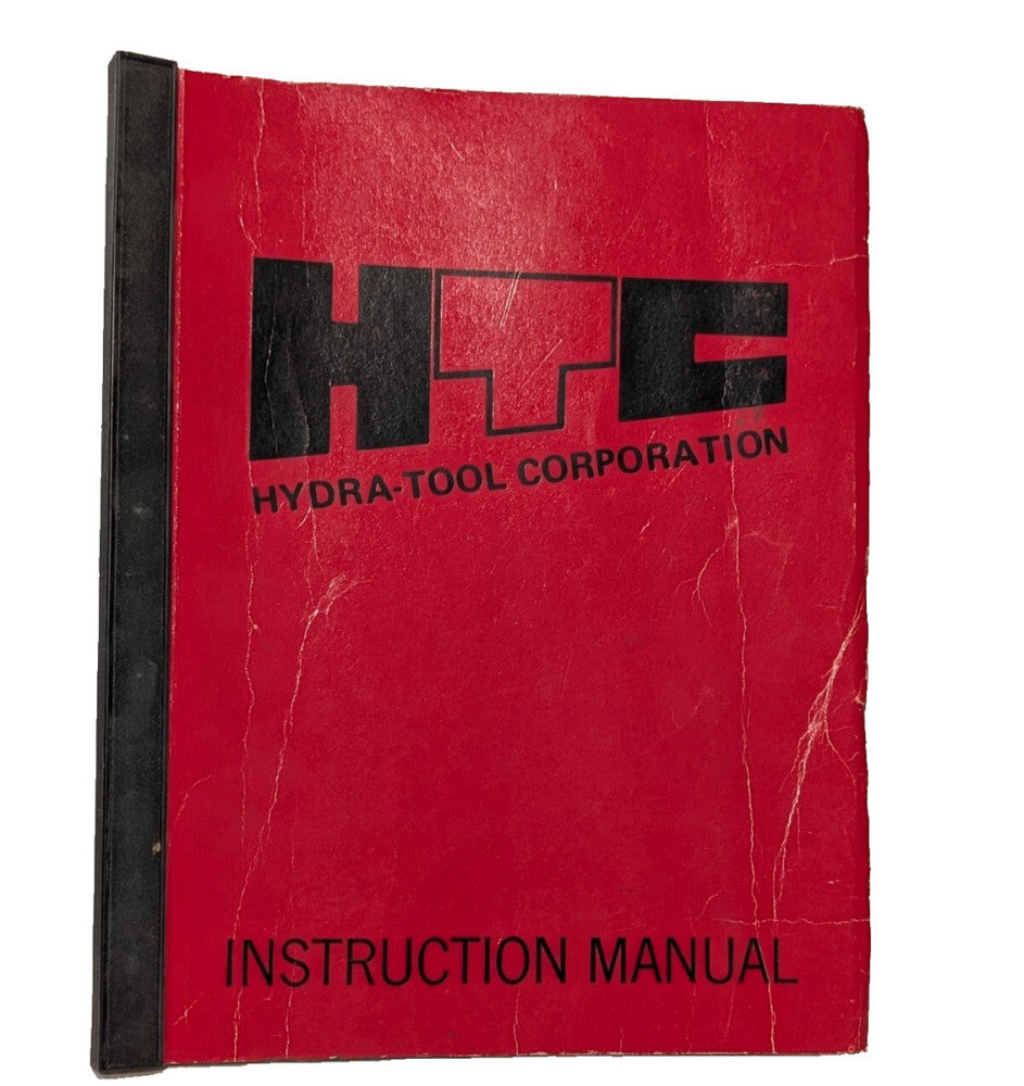 HTC Hydra-Tool Corp. Model 300 Drill Press Op, Maintenance Instruction Manual