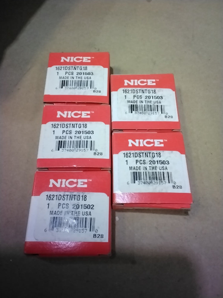 NICE Ball Bearings 1621DSTNTG18 | 35x12x11mm, Lot Of 5