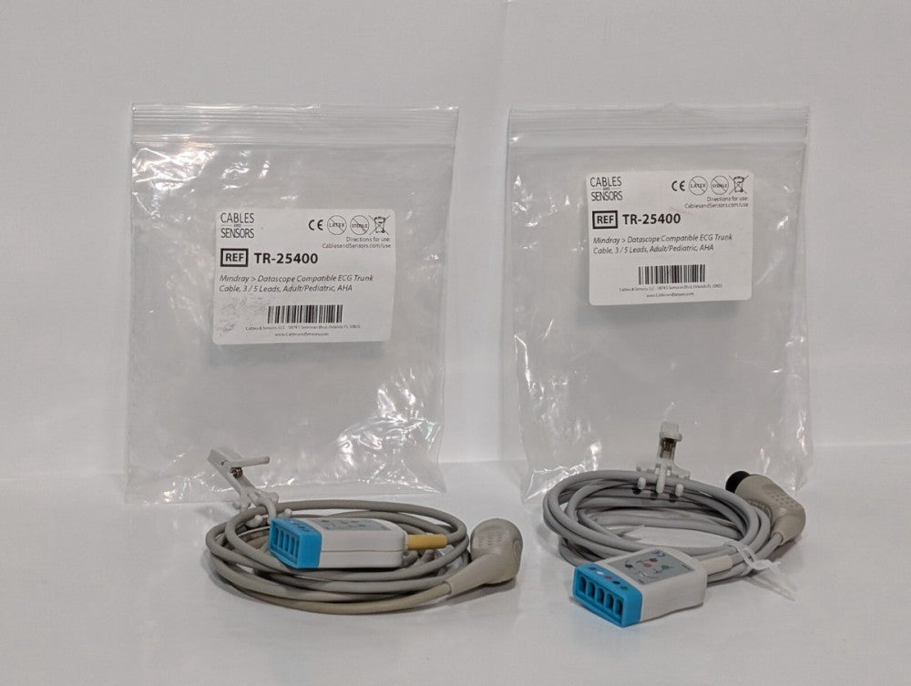 (1) Mindray Datascope Compatible ECG Trunk Cable TR-25400 Compat. MR-2540 AAMI