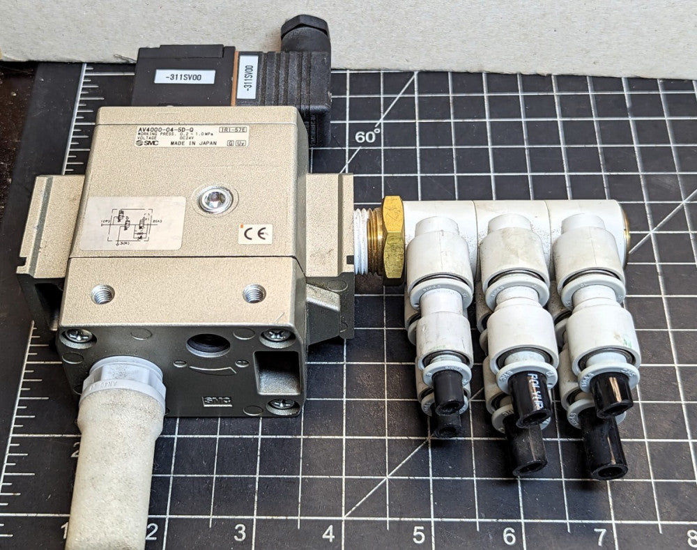 SMC AV4000-04-5D-Q Valve, Soft Start 1/2, AV UP BODY PORT Working Pull [B4S3]#10