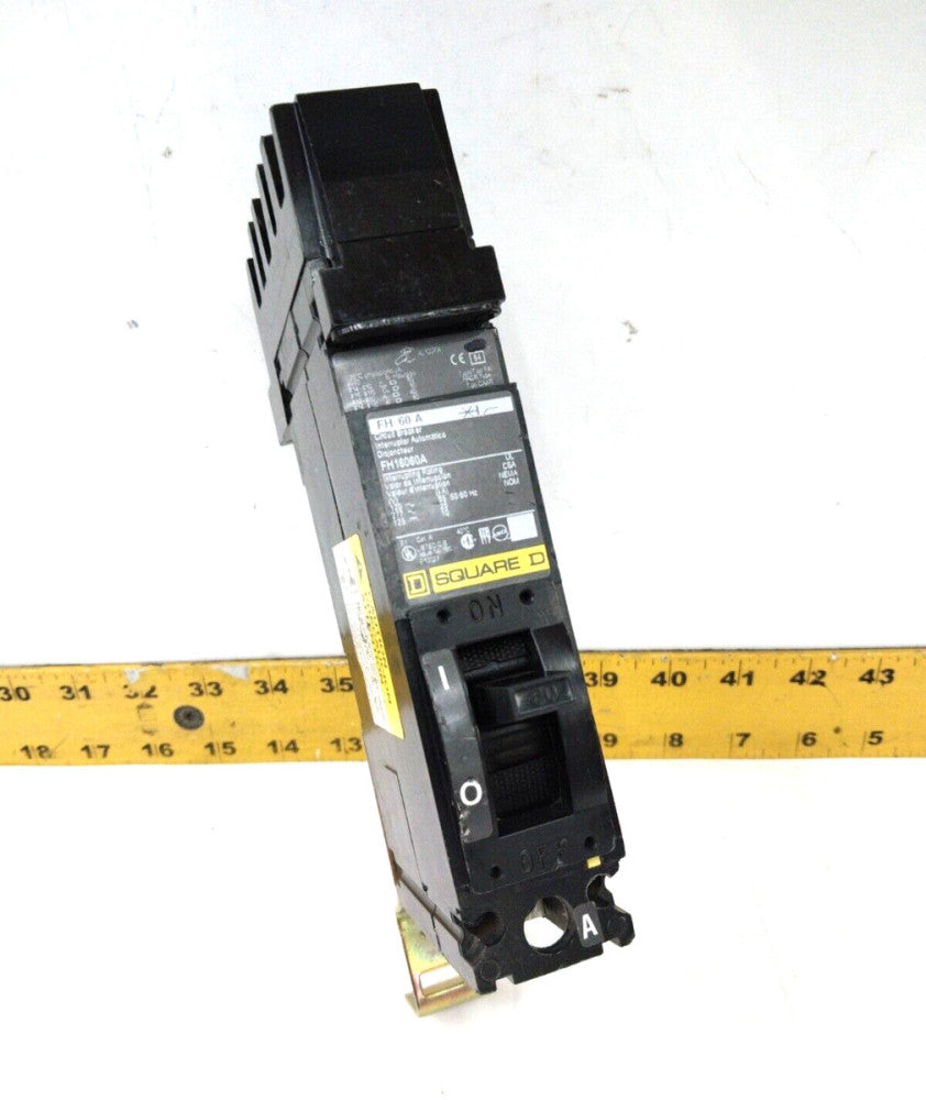 Square D 60 Amp I-Line Circuit Breaker 120/277 VAC / 125 VDC 1 Pole  FH16060A