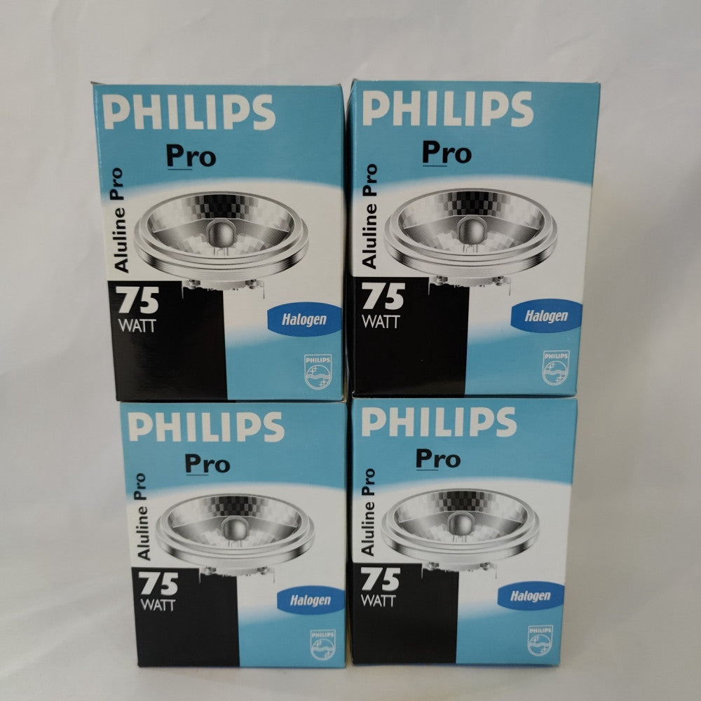 Philips 427021 Aluline Pro 75W Halogen Light Bulb G53 12V R111 45D 14643, 4 Pack