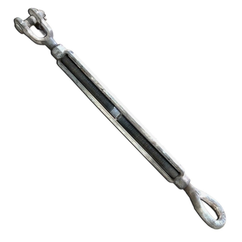 TURNBUCKLE JAW TO EYE THREAD LENGTH 11" THREAD SIZE 3/4-8 OAL SCREWED IN 21-1/2"