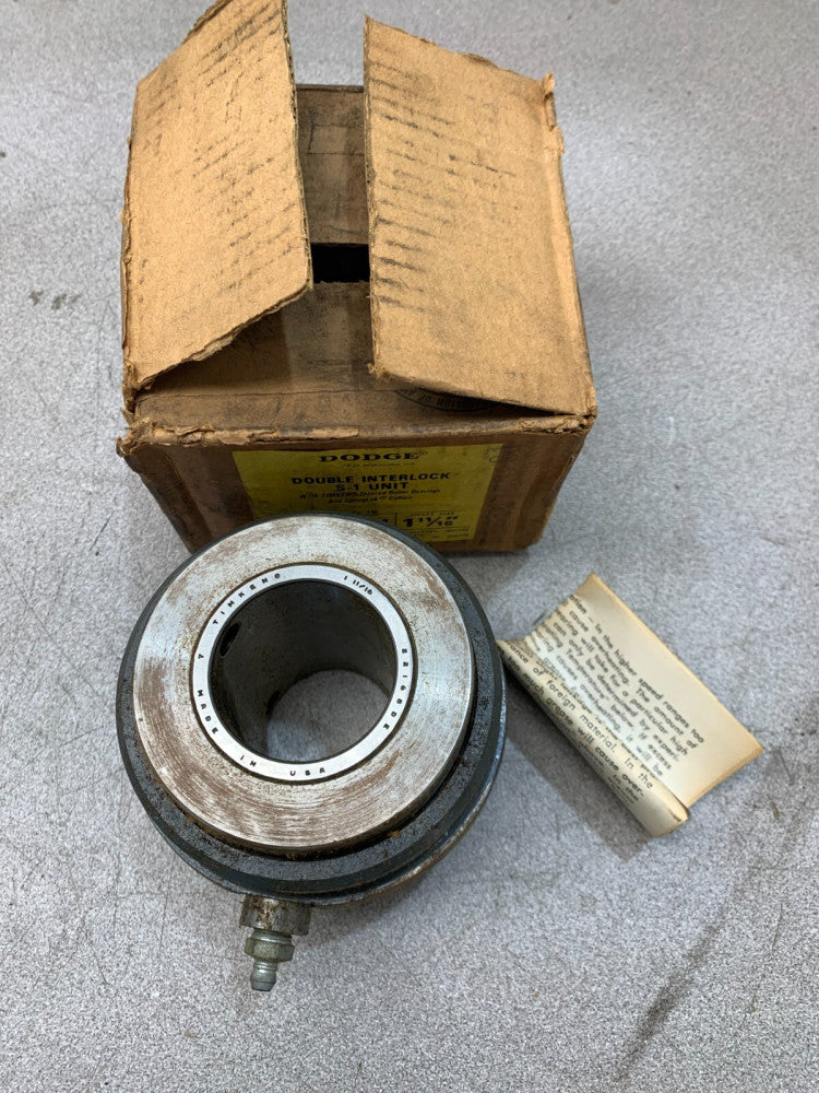 NEW IN BOX DODGE DOUBLE INTERLOCK INSERT BEARING 1-11/16" BORE S1UDI111 060241