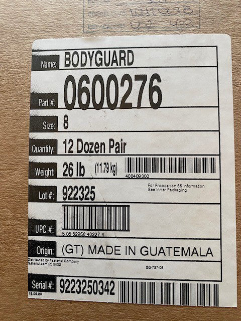 (144 Pair) Size 8, Green Unsupported Non-Slip Nitrile Coated Body Guard® Gloves